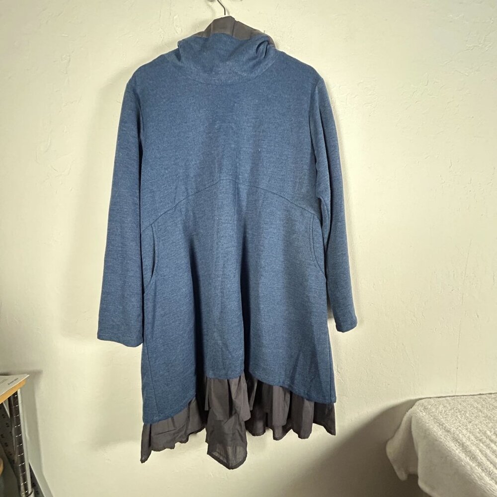 Mordenmiss Womens Turtleneck Sweatshirt Dress Long Sleeve Tunic XL Relaxed Fit